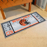 Cincinnati Bengals Ticket Runner Rug - 30in. x 72in. - Cincinnati Bengals