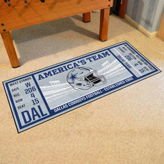 Dallas Cowboys Ticket Runner Rug - 30in. x 72in.