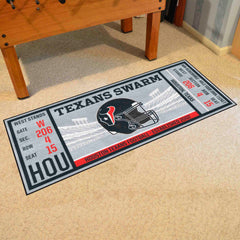 Houston Texans Ticket Runner Rug - 30in. x 72in. - Houston Texans