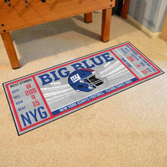 New York Giants Ticket Runner Rug - 30in. x 72in.