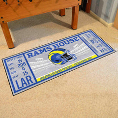 Los Angeles Rams Ticket Runner Rug - 30in. x 72in. - Los Angeles Rams