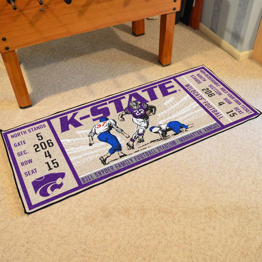 Kansas State Wildcats Ticket Runner Rug - 30in. x 72in.