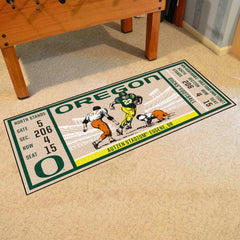 Oregon Ducks Ticket Runner Rug - 30in. x 72in.