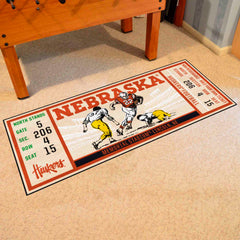 Nebraska Cornhuskers Ticket Runner Rug - 30in. x 72in. - Nebraska