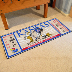 Kansas Jayhawks Ticket Runner Rug - 30in. x 72in.