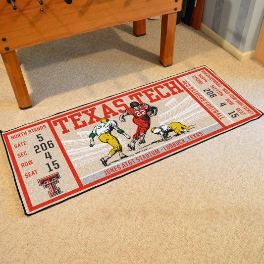 Texas Tech Red Raiders Ticket Runner Rug - 30in. x 72in.