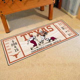 Texas Longhorns Ticket Runner Rug - 30in. x 72in.