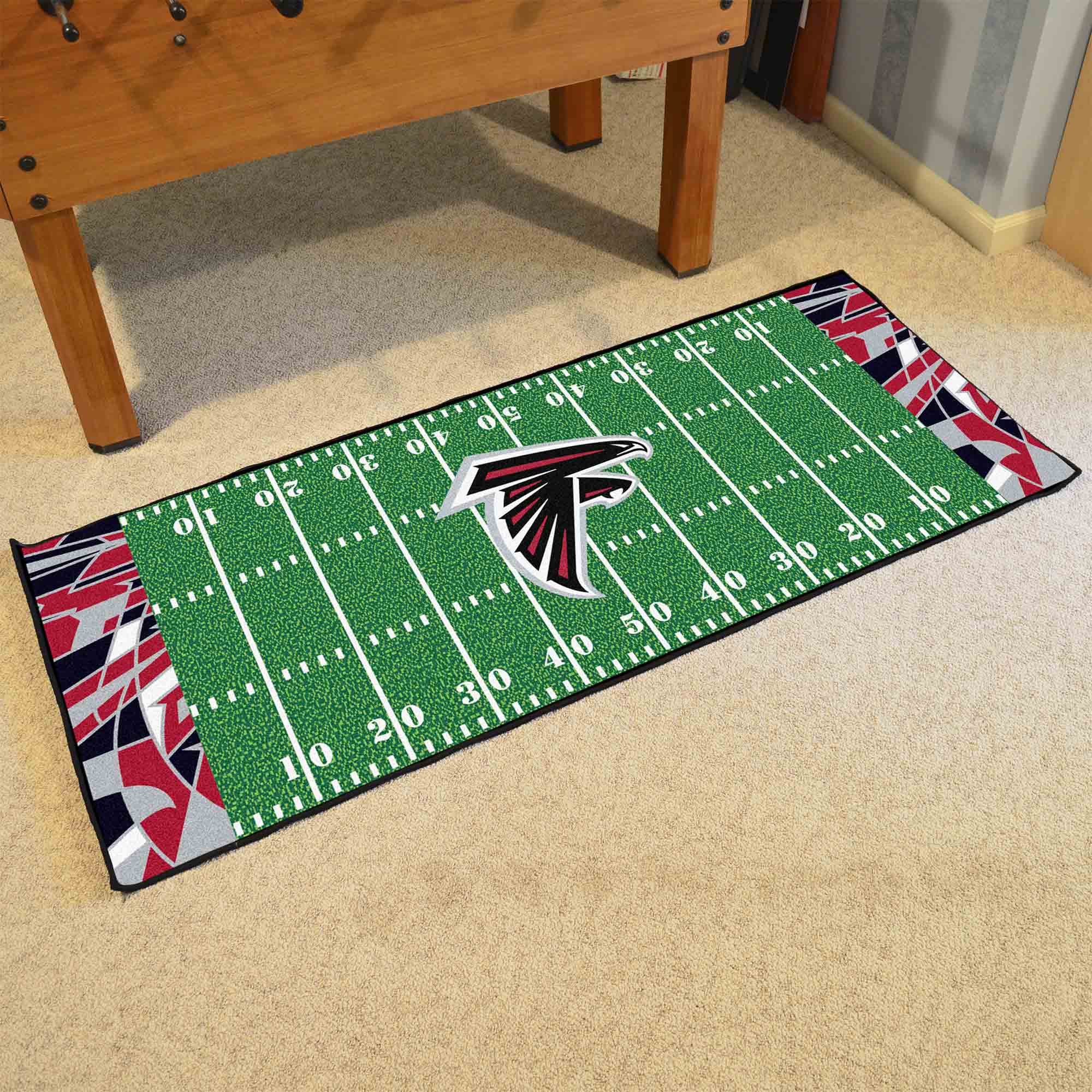 Atlanta Falcons Football Field Runner Mat - 30in. x 72in. XFIT Design - Atlanta Falcons