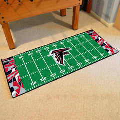 Atlanta Falcons Football Field Runner Mat - 30in. x 72in. XFIT Design