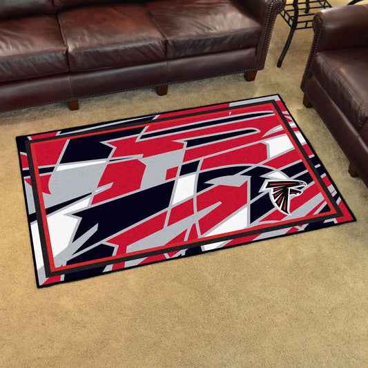 Atlanta Falcons 4ft. x 6ft. Plush Area Rug XFIT Design - Atlanta Falcons