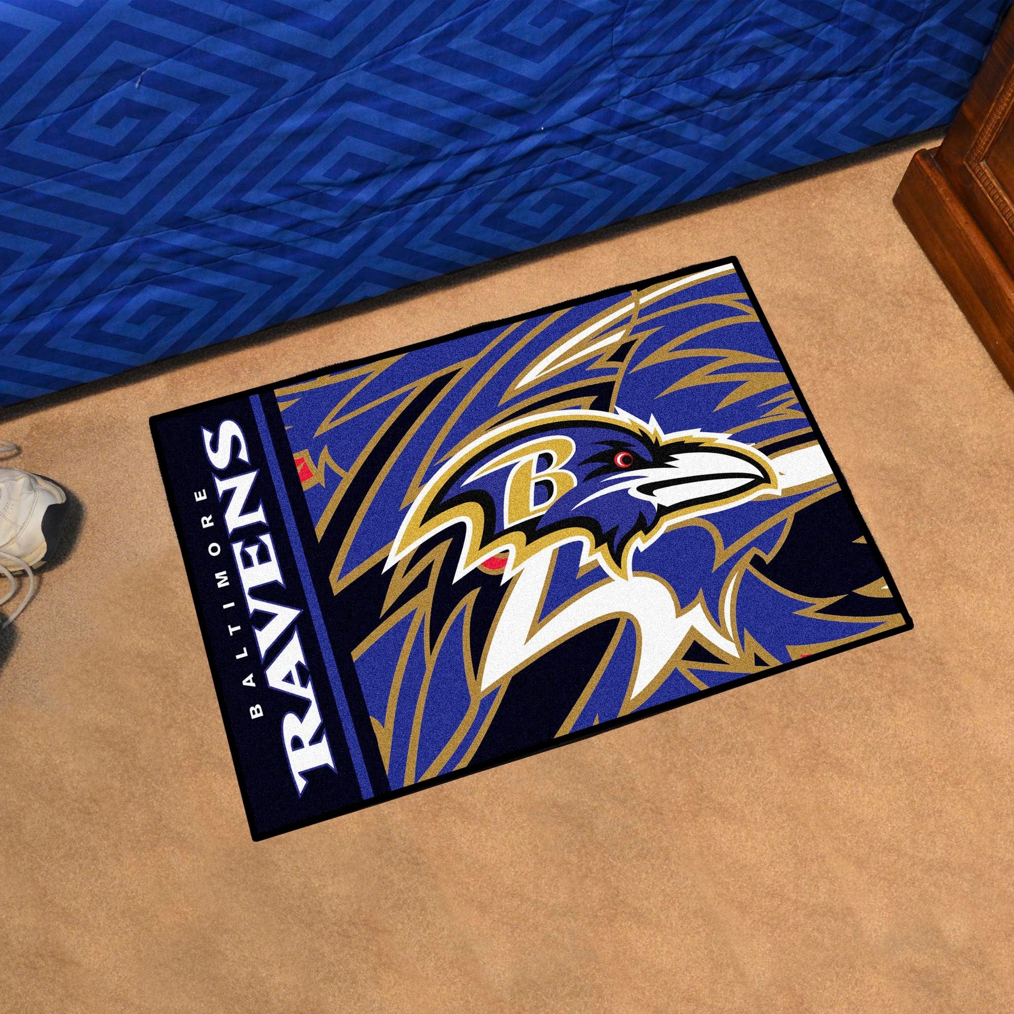 Baltimore Ravens Starter Mat XFIT Design - 19in x 30in Accent Rug - Baltimore Ravens