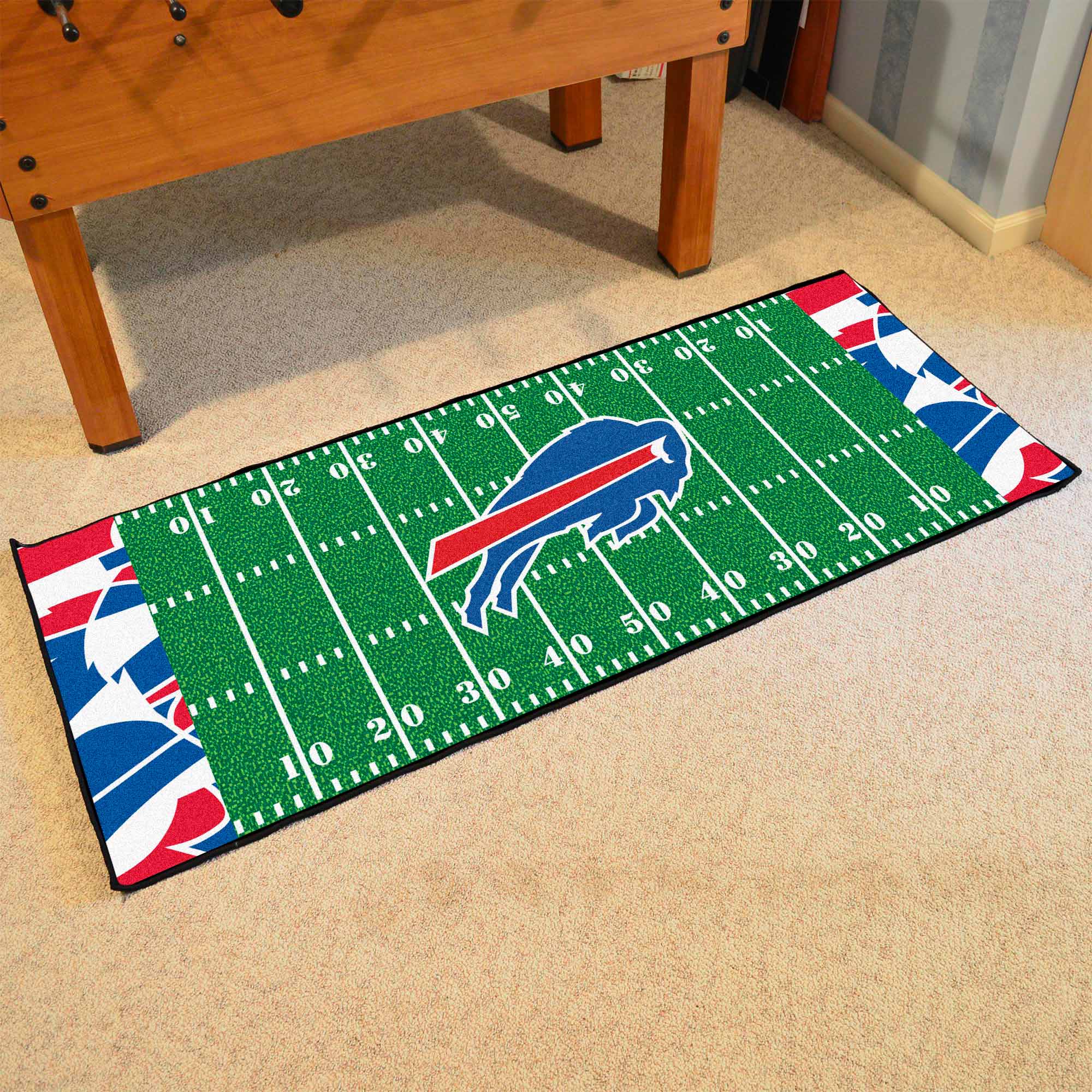 Buffalo Bills Football Field Runner Mat - 30in. x 72in. XFIT Design