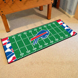 Buffalo Bills Football Field Runner Mat - 30in. x 72in. XFIT Design - Buffalo Bills