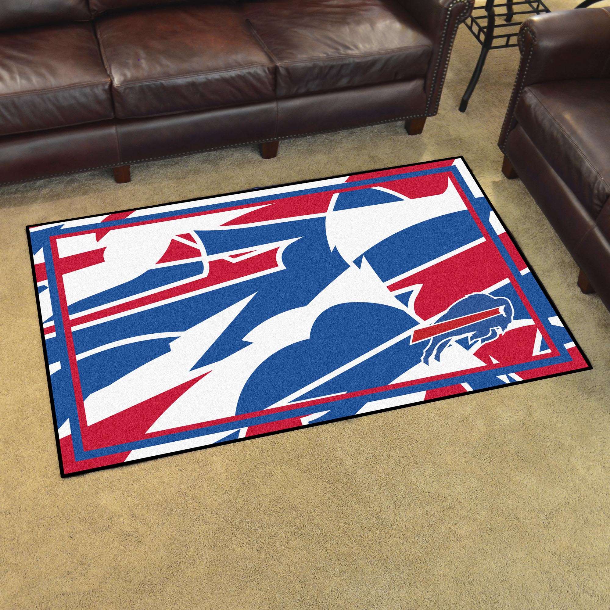 Buffalo Bills 4ft. x 6ft. Plush Area Rug XFIT Design