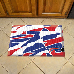 Buffalo Bills Rubber Scraper Door Mat XFIT Design - Buffalo Bills