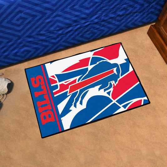 Buffalo Bills Starter Mat XFIT Design - 19in x 30in Accent Rug - Buffalo Bills