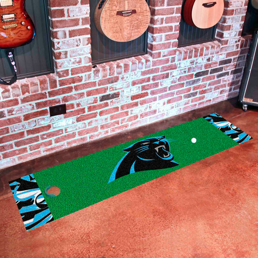 Carolina Panthers Putting Green Mat - 1.5ft. x 6ft. - Carolina Panthers