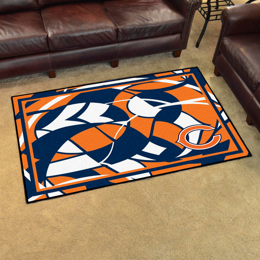 Chicago Bears 4ft. x 6ft. Plush Area Rug XFIT Design