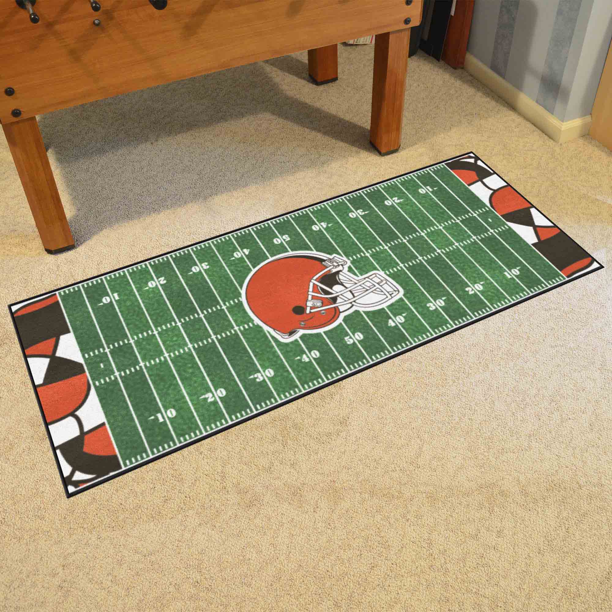 Cleveland Browns Football Field Runner Mat - 30in. x 72in. XFIT Design