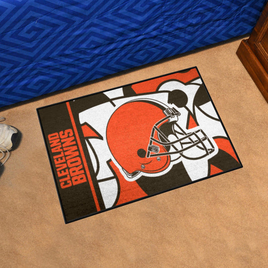 Cleveland Browns Starter Mat XFIT Design - 19in x 30in Accent Rug - Cleveland Browns