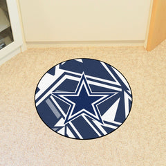 Dallas Cowboys Roundel Rug - 27in. Diameter XFIT Design - Dallas Cowboys