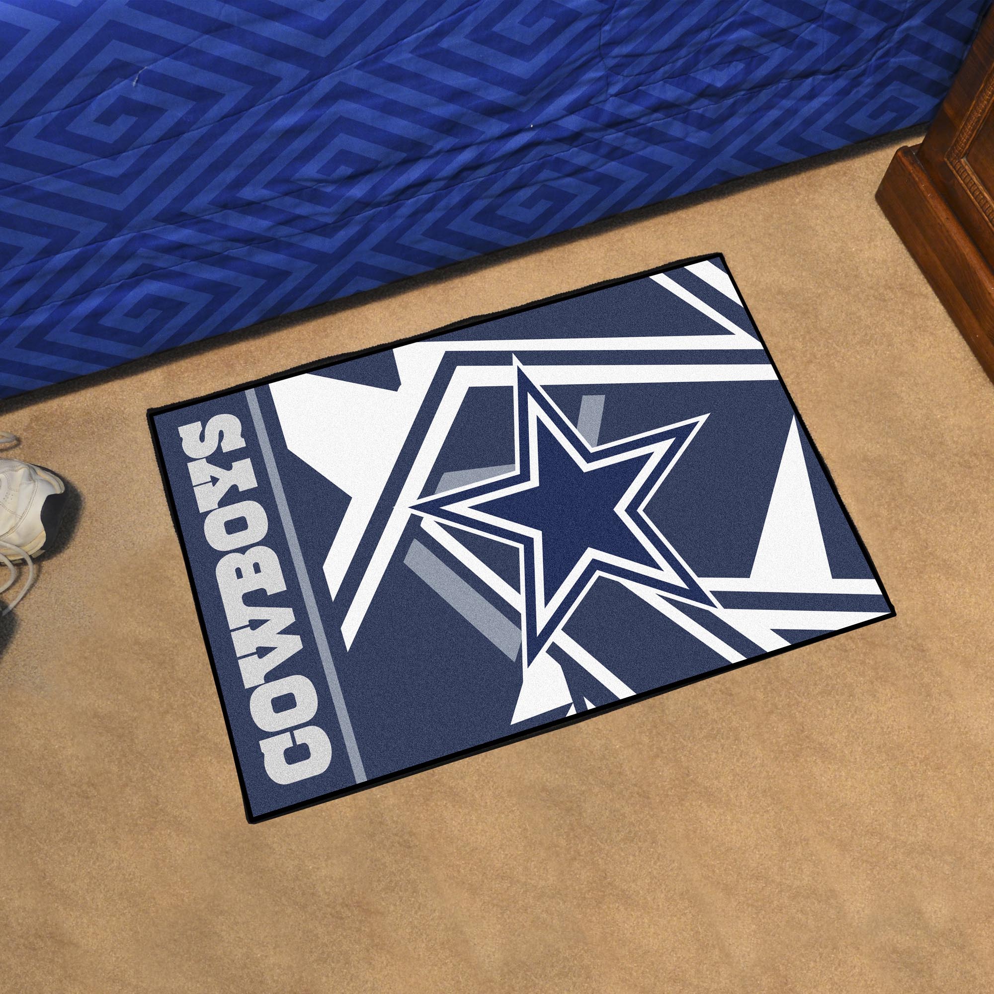 Dallas Cowboys Starter Mat XFIT Design - 19in x 30in Accent Rug - Dallas Cowboys