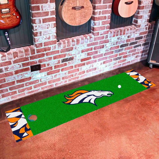 Denver Broncos Putting Green Mat - 1.5ft. x 6ft.