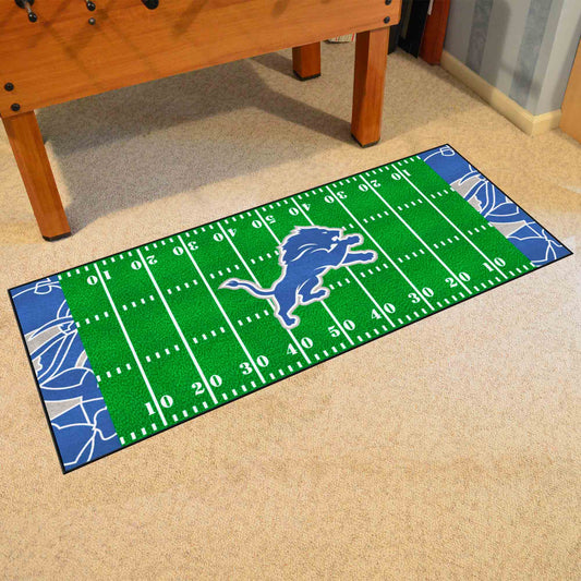 Detroit Lions Football Field Runner Mat - 30in. x 72in. XFIT Design