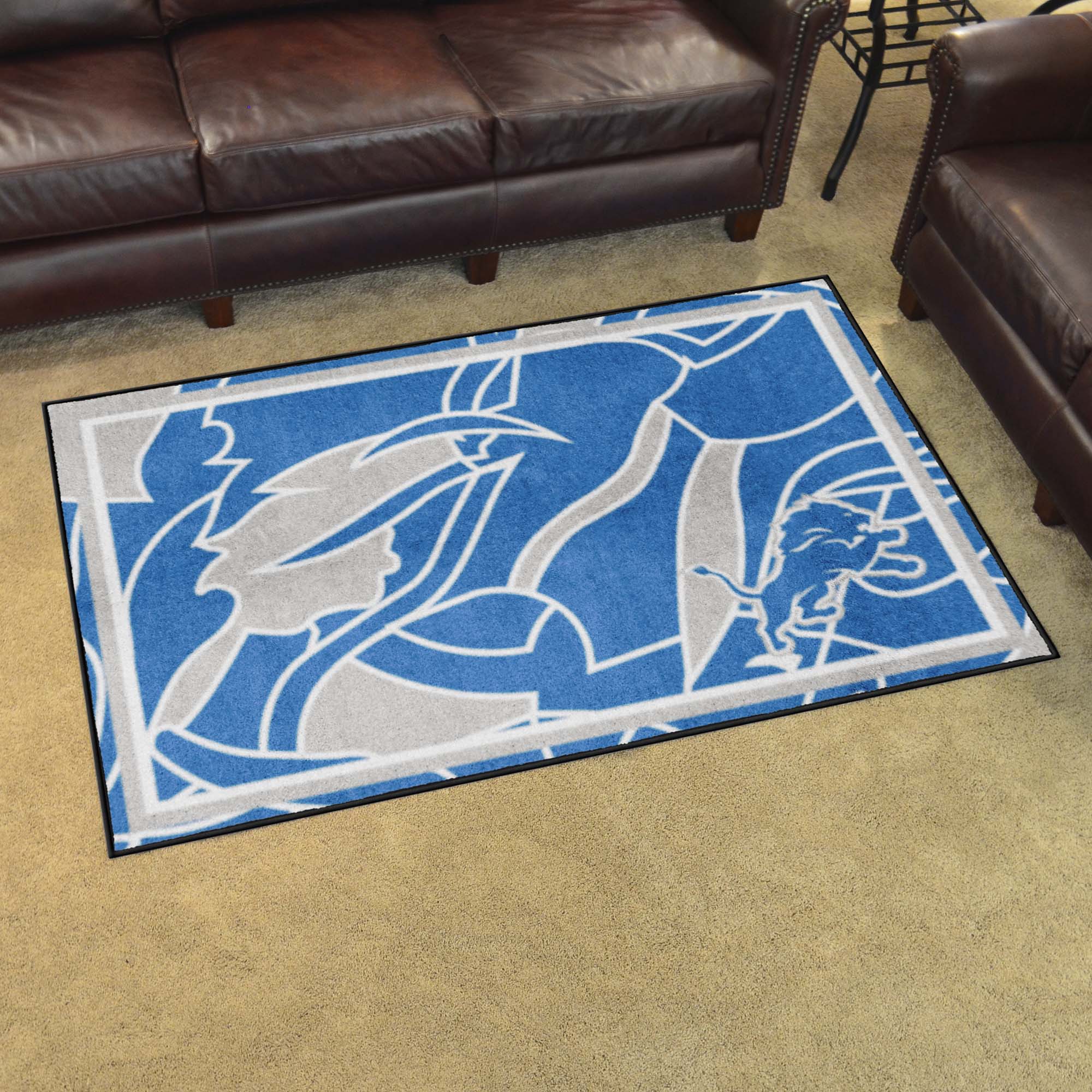 Detroit Lions 4ft. x 6ft. Plush Area Rug XFIT Design