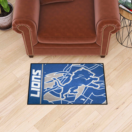 Detroit Lions Starter Mat XFIT Design - 19in x 30in Accent Rug