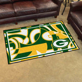 Green Bay Packers 4ft. x 6ft. Plush Area Rug XFIT Design - Green Bay Packers