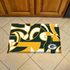 Green Bay Packers Rubber Scraper Door Mat XFIT Design - Green Bay Packers