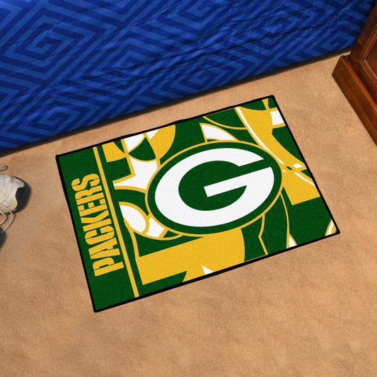 Green Bay Packers Starter Mat XFIT Design - 19in x 30in Accent Rug - Green Bay Packers