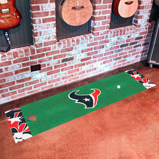 Houston Texans Putting Green Mat - 1.5ft. x 6ft. - Houston Texans