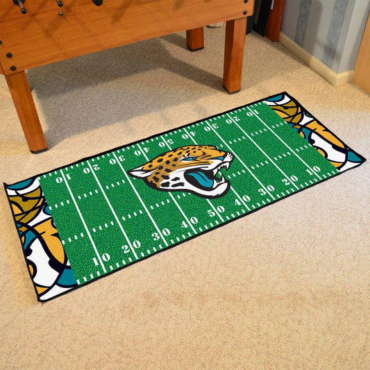 Jacksonville Jaguars Football Field Runner Mat - 30in. x 72in. XFIT Design