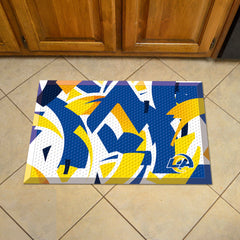 Los Angeles Rams Rubber Scraper Door Mat XFIT Design