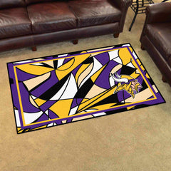 Minnesota Vikings 4ft. x 6ft. Plush Area Rug XFIT Design