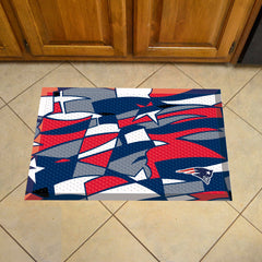 New England Patriots Rubber Scraper Door Mat XFIT Design - New England Patriots