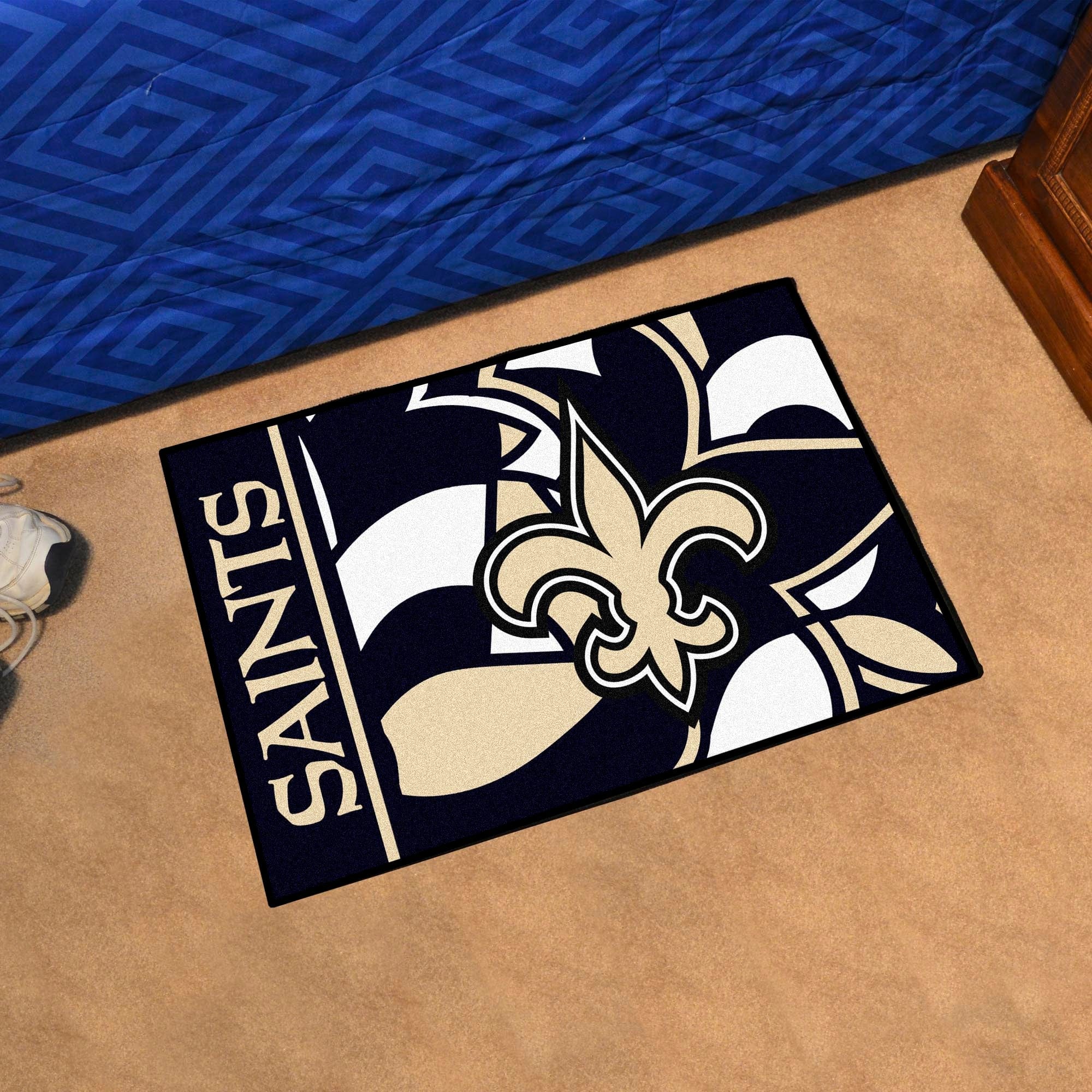 New Orleans Saints Starter Mat XFIT Design - 19in x 30in Accent Rug - New Orleans Saints