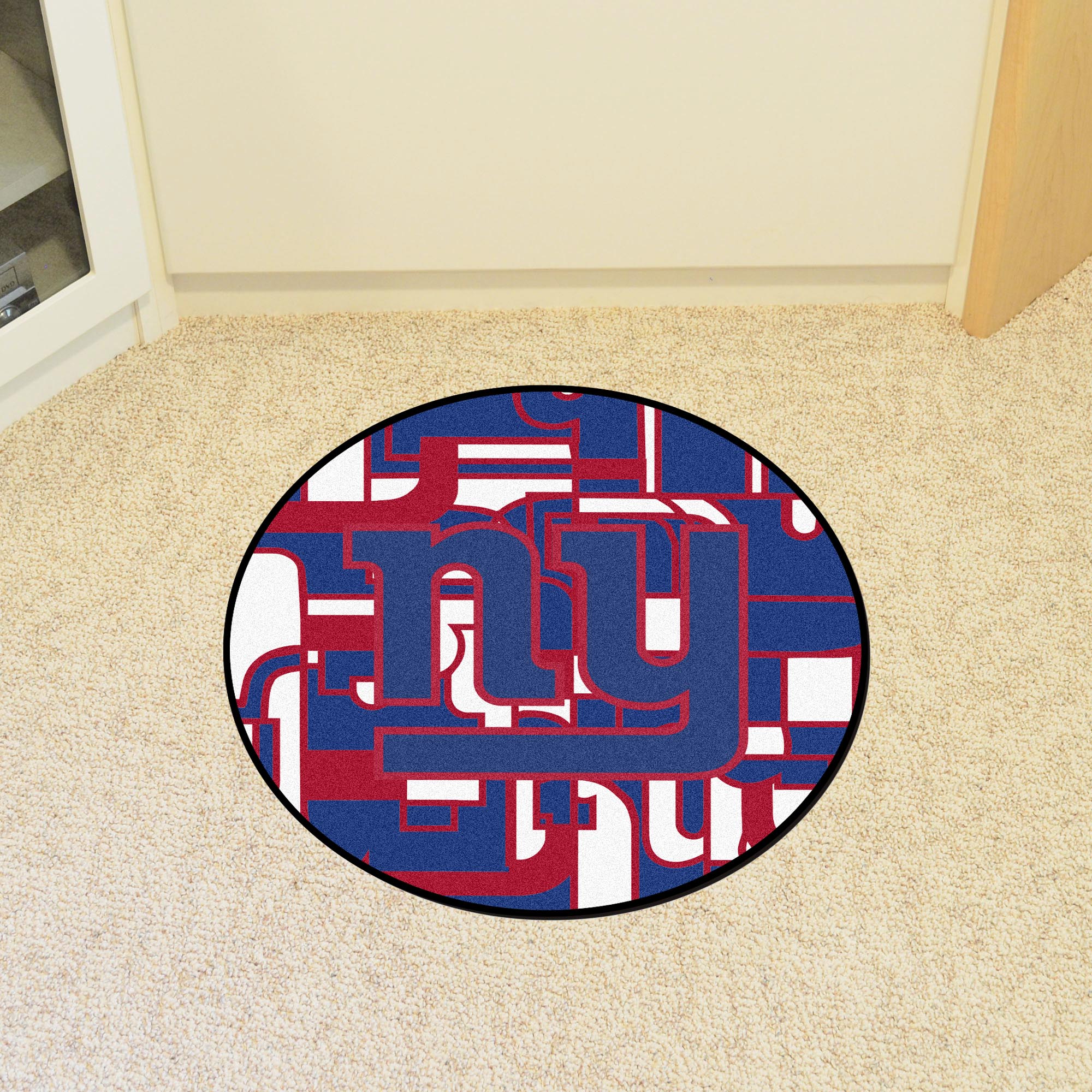 New York Giants Roundel Rug - 27in. Diameter XFIT Design