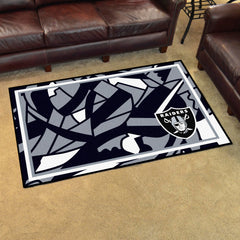 Las Vegas Raiders 4ft. x 6ft. Plush Area Rug XFIT Design