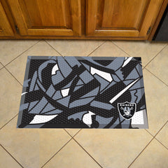 Las Vegas Raiders Rubber Scraper Door Mat XFIT Design