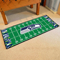 Seattle Seahawks Football Field Runner Mat - 30in. x 72in. XFIT Design