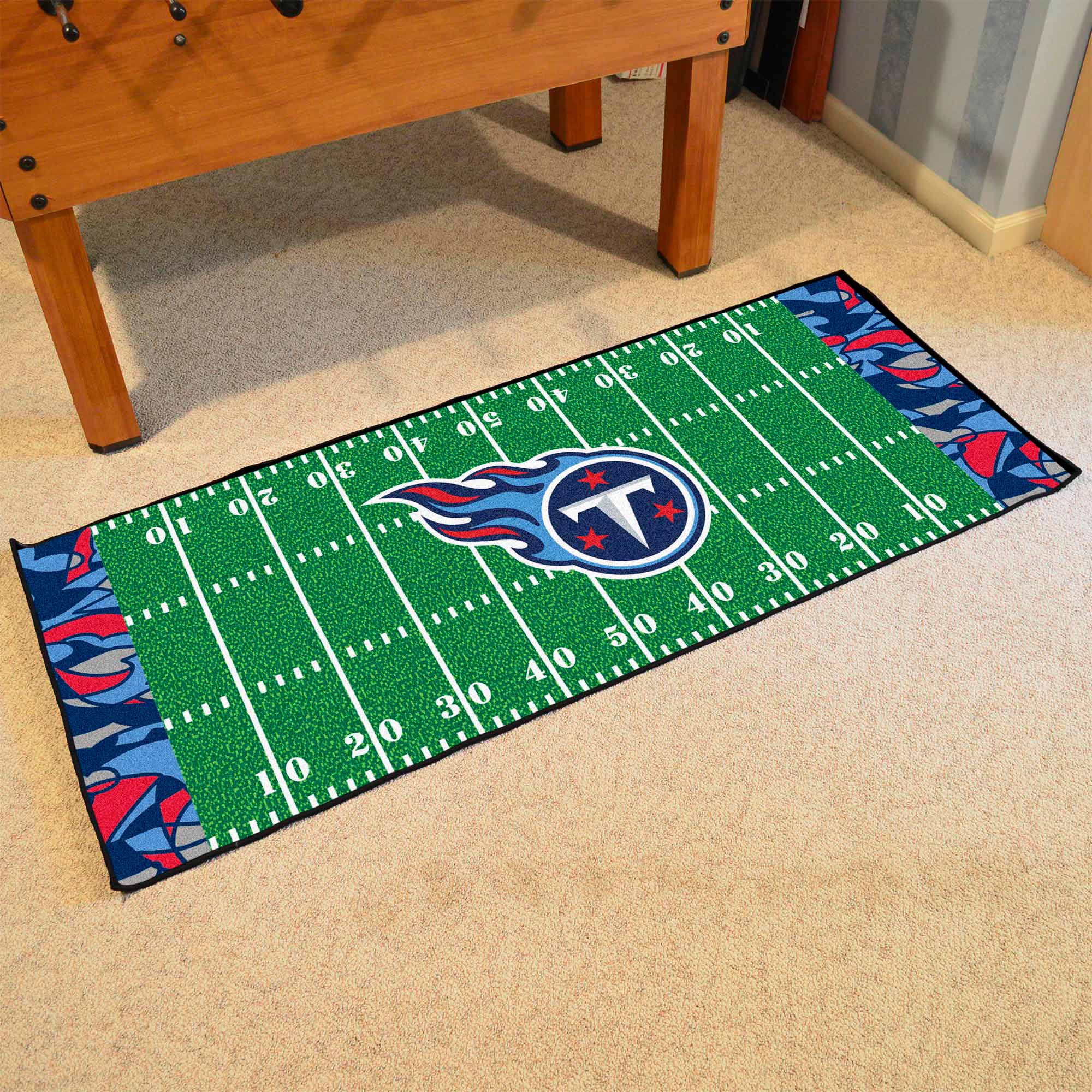 Tennessee Titans Football Field Runner Mat - 30in. x 72in. XFIT Design