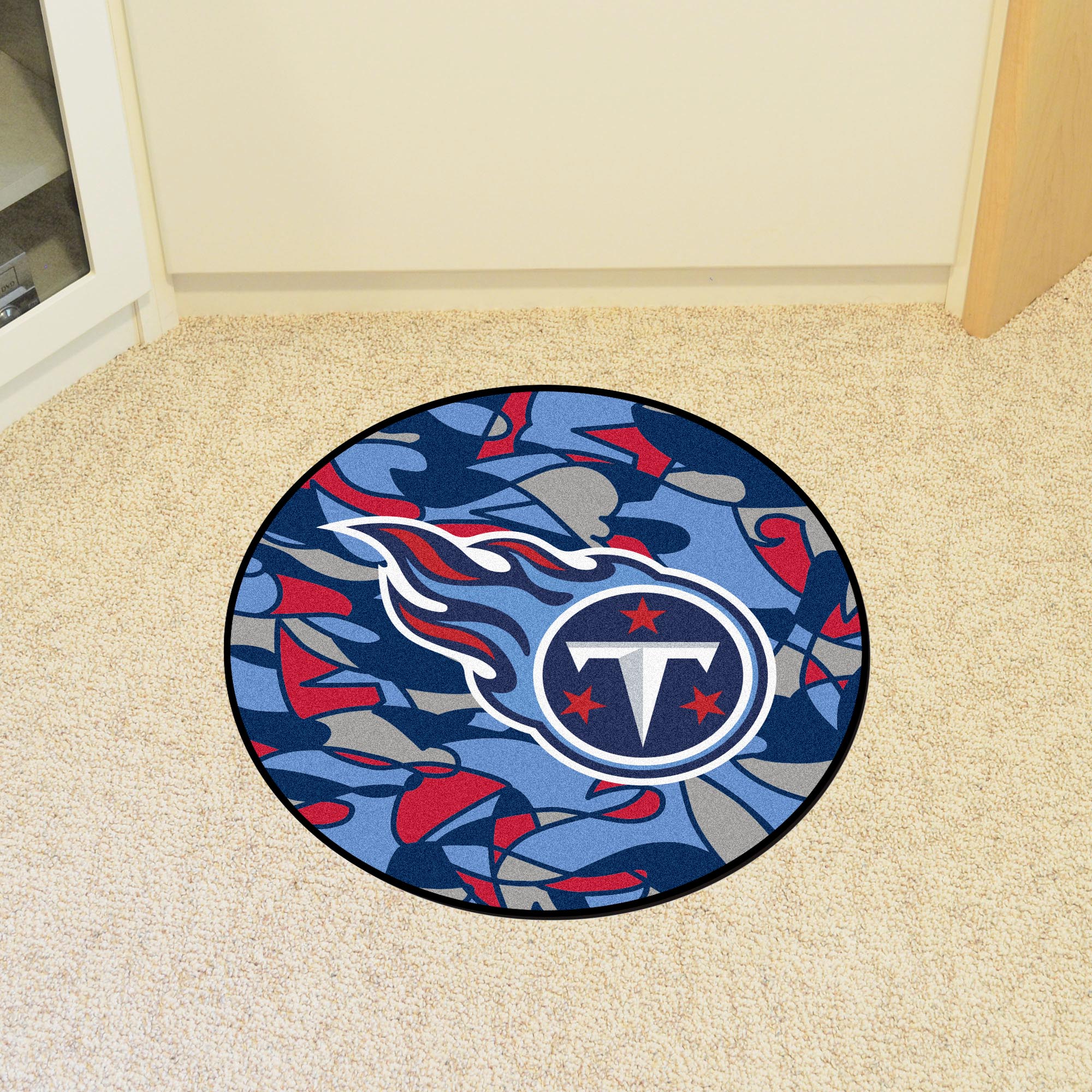 Tennessee Titans Roundel Rug - 27in. Diameter XFIT Design