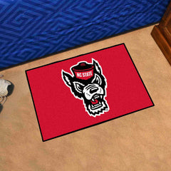 NC State Wolfpack Starter Mat Accent Rug - 19in. x 30in., Wolf Logo - NC State