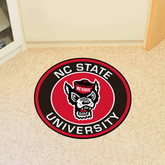 NC State Wolfpack Roundel Rug - 27in. Diameter, Wolf Logo - NC State