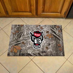 NC State Wolfpack Rubber Scraper Door Mat Camo, Wolfie Logo - NC State