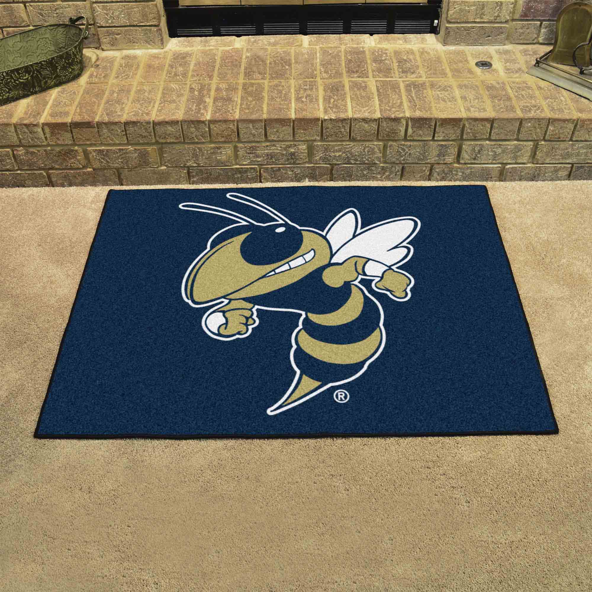 Georgia Tech Yellow Jackets All-Star Rug - 34 in. x 42.5 in., Buzz