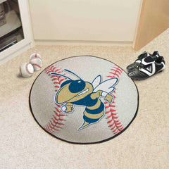 Georgia Tech Yellow Jackets Baseball Rug - 27in. Diameter, Buzz